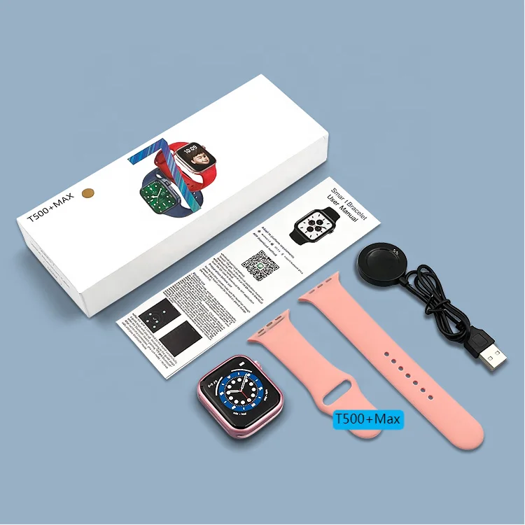 T500+Max Series 7 Smartwatch 4g iwo Reloj IP67 Waterproof BT call GPS android io i7 Smart Watch T500 Max