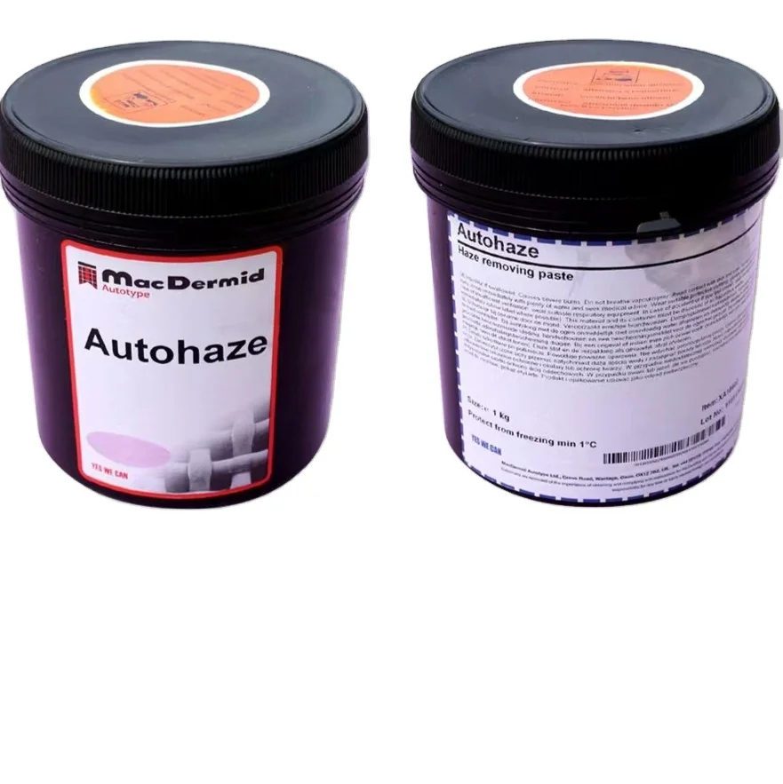 Autohaze ghost cream to clean the screen printing emulsion