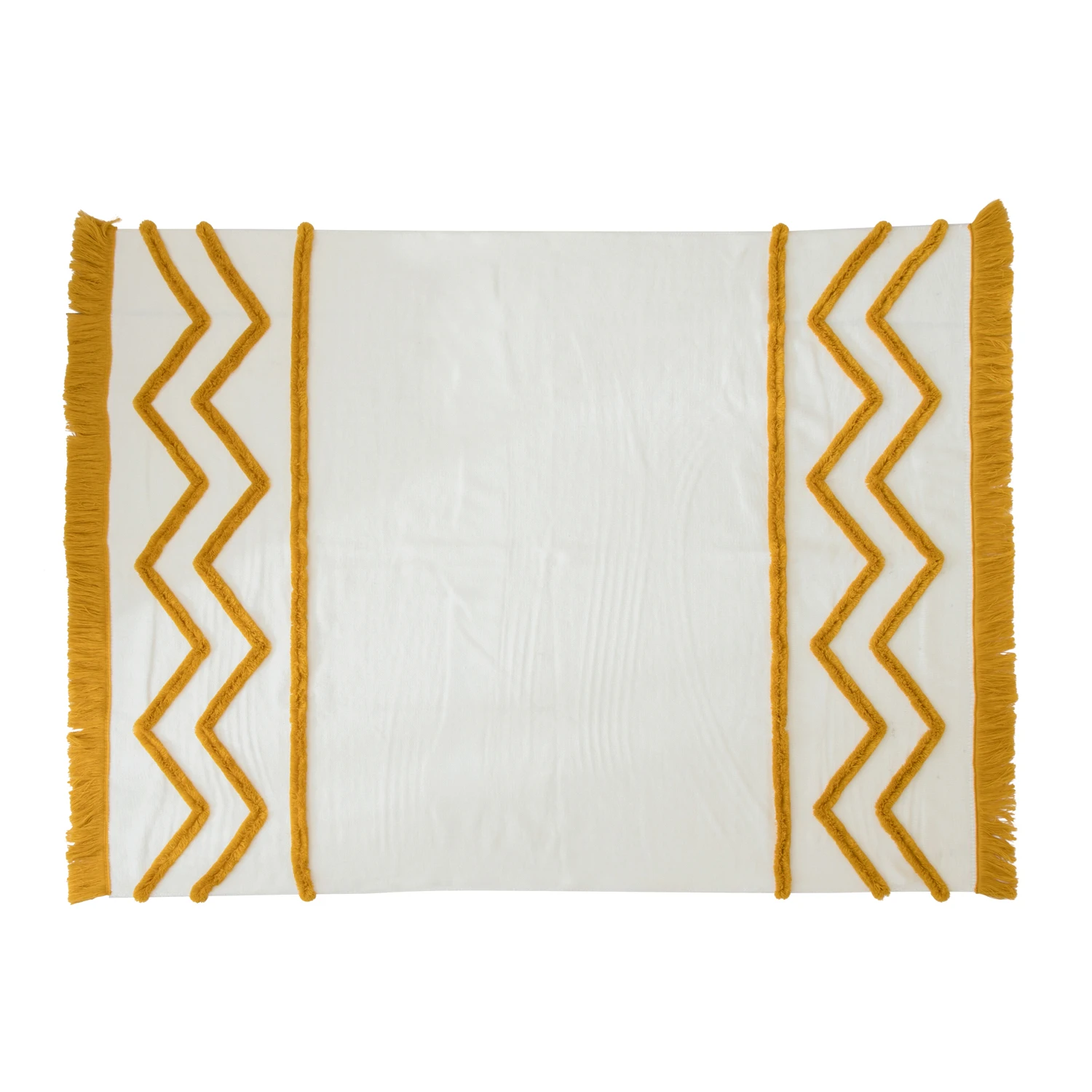 Custom Cotton Blanket Home Decor Bohemian Tufted Knitted Blanket  Throw Blanket With Tassel