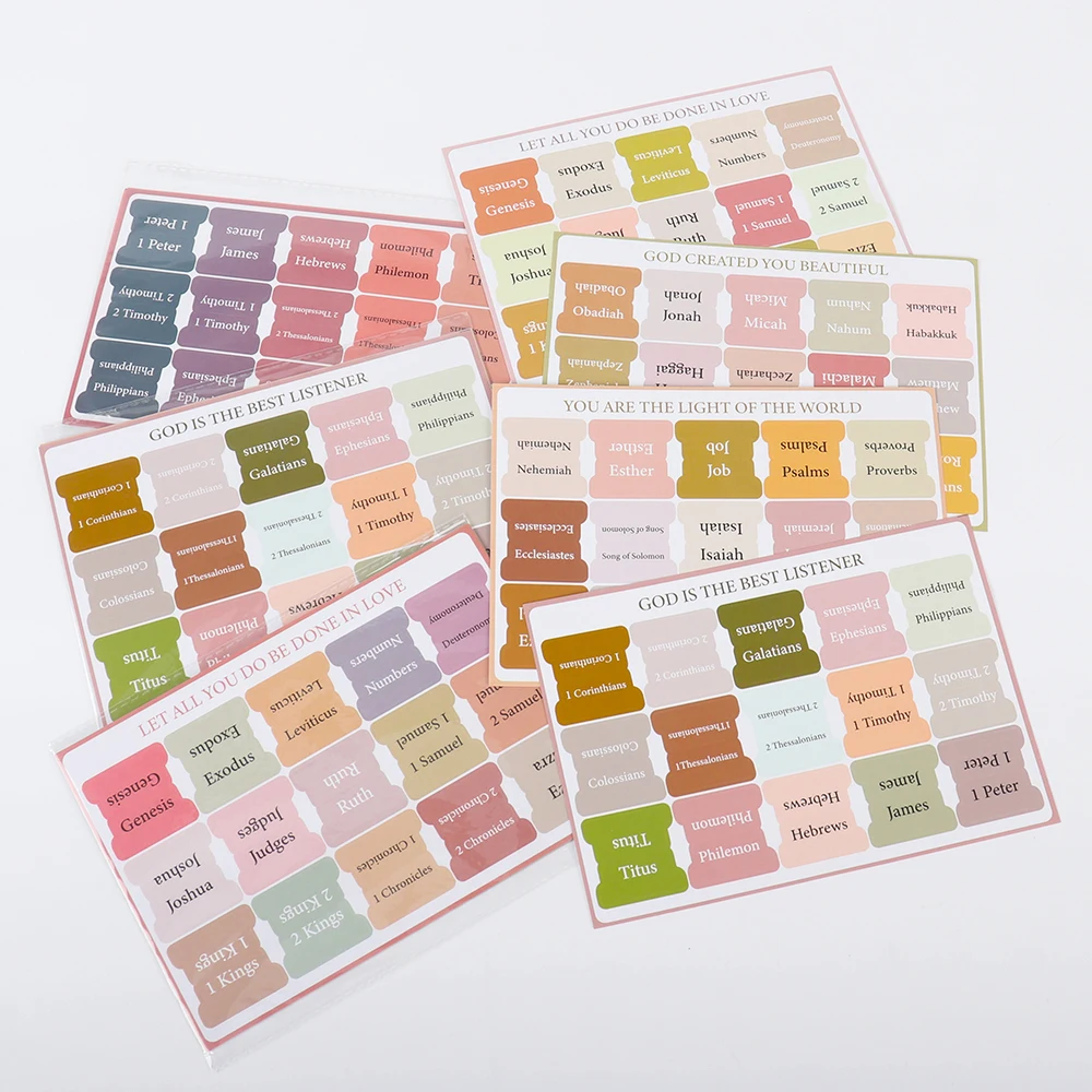 Bible Tab Stickers Stamping Laminated Stickers Bible Tabs Bible Page Tabs Bible Accessories For Men And Women