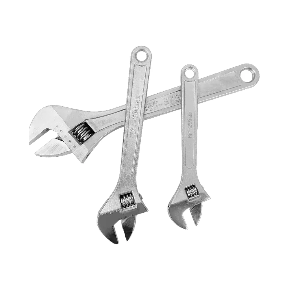 8 & 12 Inch Adjustable Steel Socket Wrench Tool Universal DIY Grade Hand Suit for Sheet Metal Open-End Open Adjustable Wrench