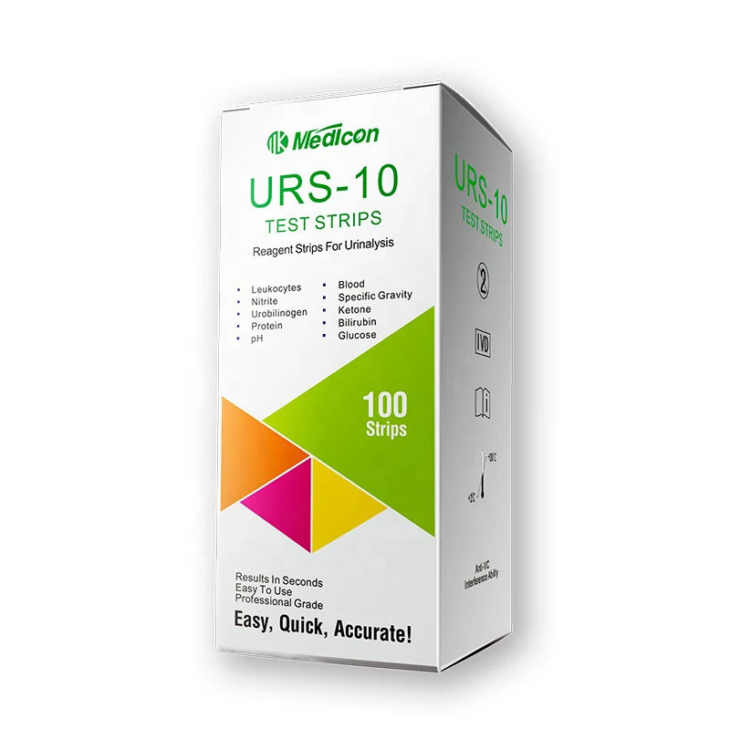 Hot Selling  best quality Urine Test Strips For 10 Parameters urinalysis test strips
