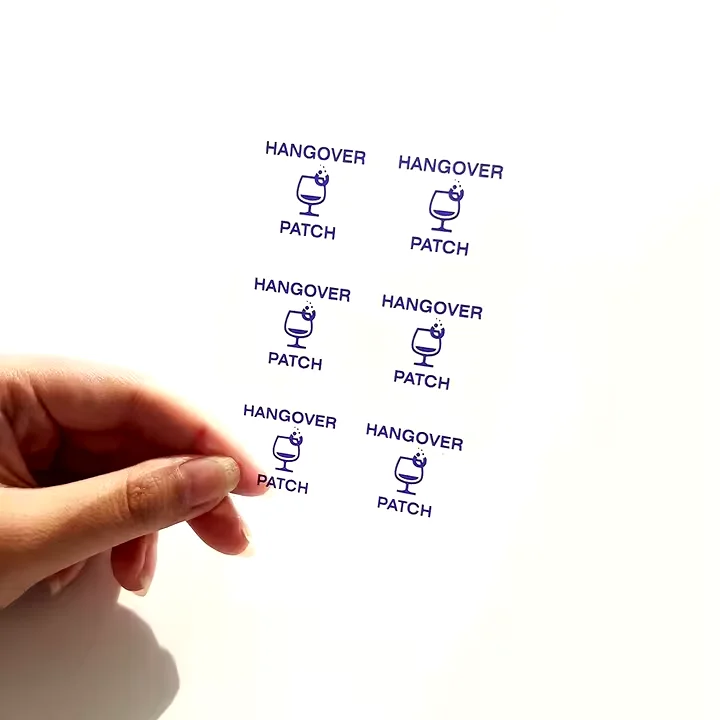 2024 Top Sale Vitamin Patches Health Care Hangover Cure Drinks Energy Boost Headache Relief Hangover Patches