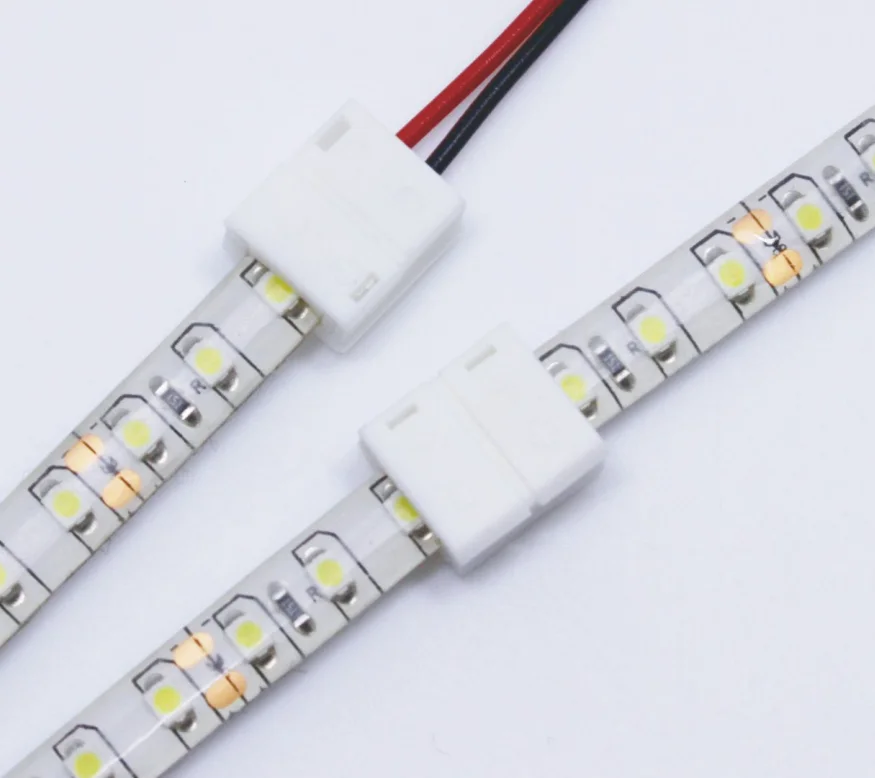  2 Pin 4pin 8 мм 10 T + тип Бесплатная сварки светодиодные полосы разъем с проводом для одного