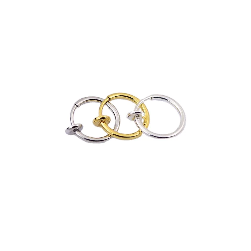 High quality gold hoop earring  no pierced clip   on earrings women jewelry