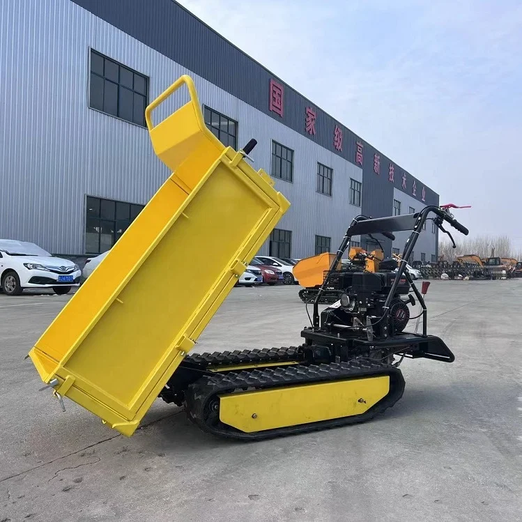 self load track dumper 1ton 2ton 3ton 4ton Woodland Garden Loader mini track crawler dumper in Malaysia
