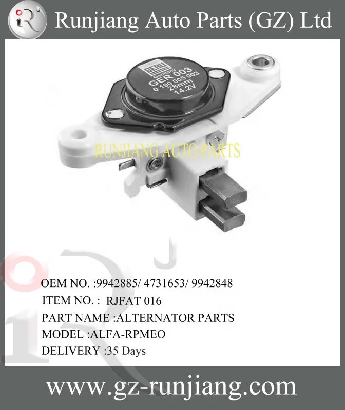 OEM No.9942885/ 4731653/ 9942848 NEW Alternator Voltage Regulator for Fiat Alfa-Rpmeo