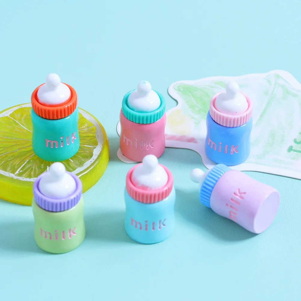 Kawaii 3D Baby Bottle Decoration Accessories Handmade Charming and Cute DIY wholesale resin art and craft supplies