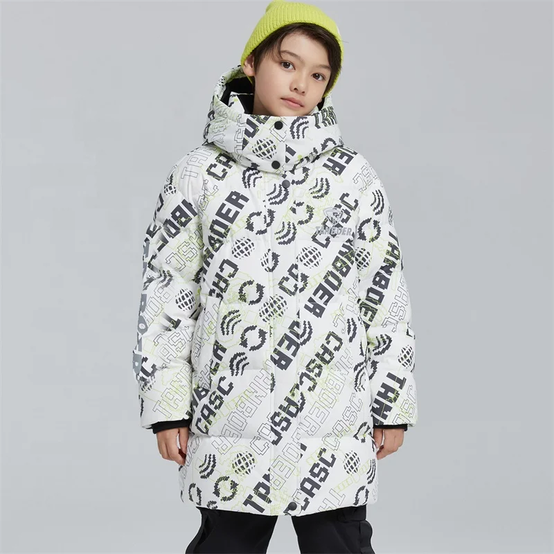 Boys down coat hooded warm children puffer jacket winter kids down jacket