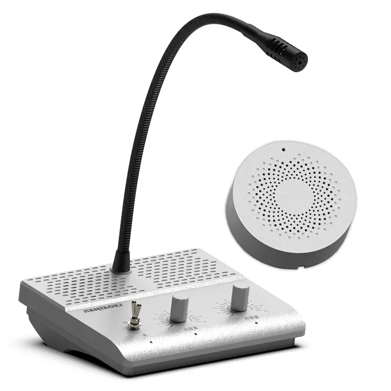 JIANTAO JT-CK201 серебристый Window домофон с подкладкой счетчик переговорное устройство для банковских чеков в железнодорожной станции оплаты больничного для офиса