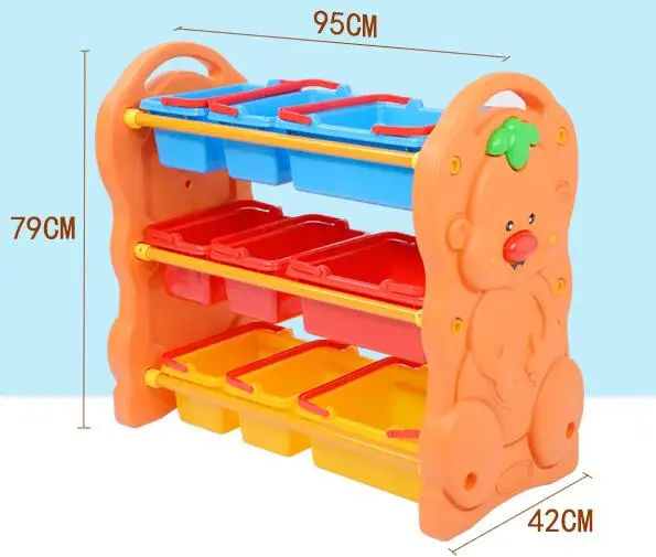 Good kids HDPF factory price toy shelf storage cabinet