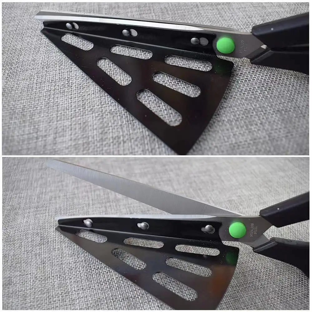 Practical Non-Slip Pizza Cutter Scalloped Office Stationery Household Food Scissors Kitchen Scissor
