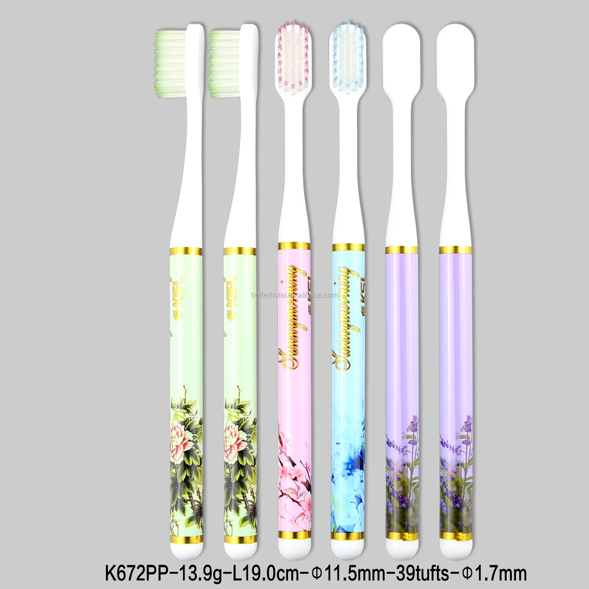 rounded handle  adult toothbrush with image printing