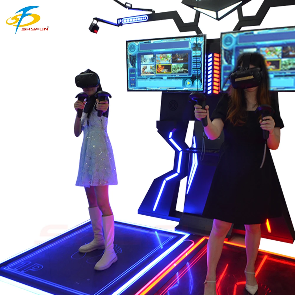 Аркада Виртуальная реальность танцевальный музыкальный симулятор VR Walk платформа 2 игроков стрельба боевой игры