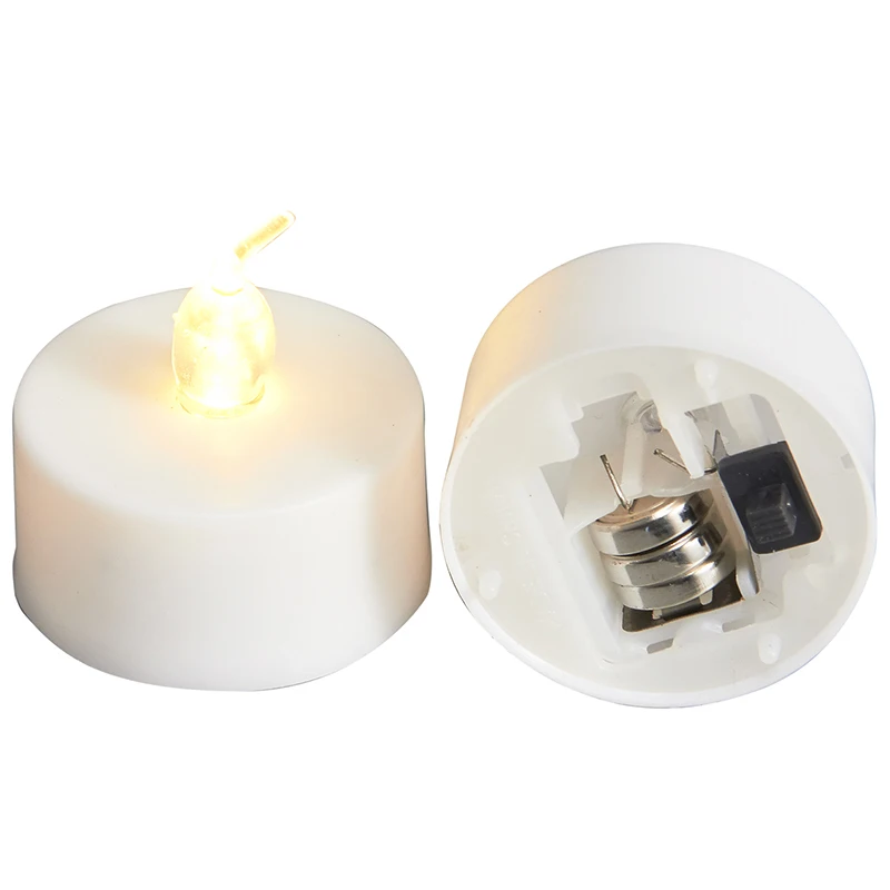 Wholesale Wedding Mini Flameless Tea Candles Electric LED Tealight Candles 24pcs One Box