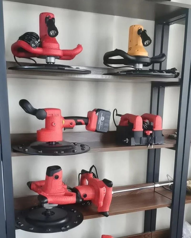 38cm hand held Wall Troweling Machine handle electric trowel Sandpaper hard plastic sponge grinding plate