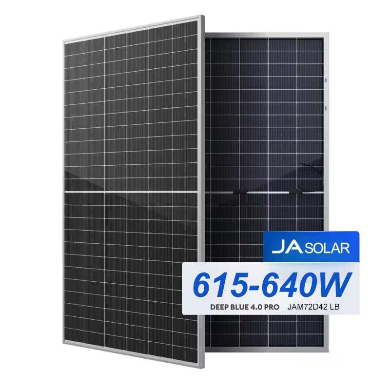 JA JAM72D42 LB Solar Double Glass Bifacial PV Modules 630W N-type TOPCOn Solar Panels 620W for POWER STATION