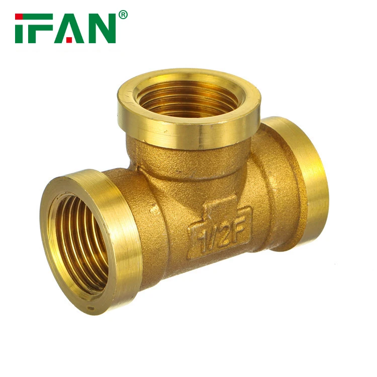 IFAN 1-1/2 inch Copper Plumbing Pipe Fittings Socket Nipple Threaded Brass Fittings