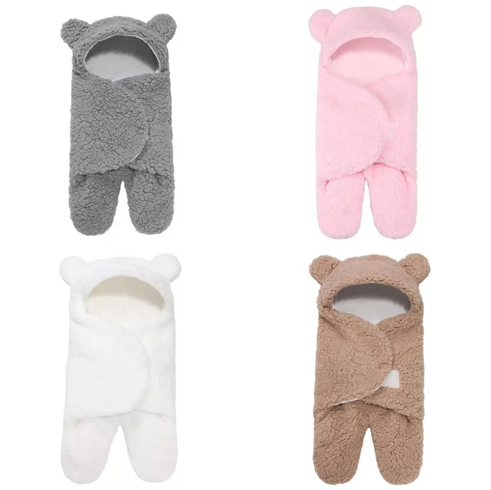 
55X65cm Amazon Quality Faur Cashmere Winter Newborn Infant Baby Sleeping Warp 