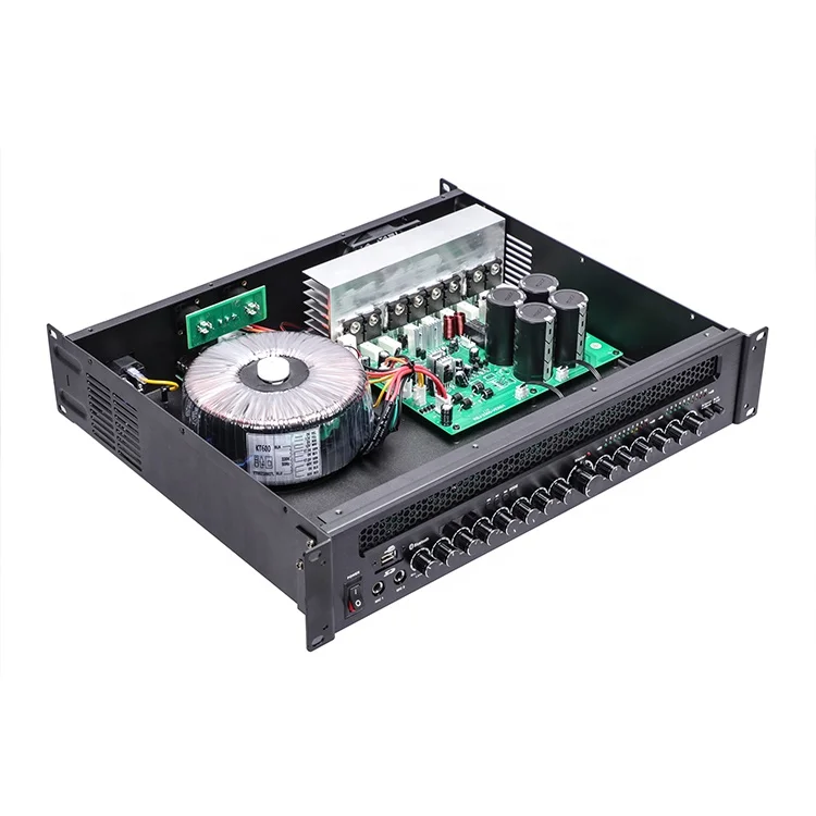 K680 with Blue-tooth 2-Channel 2U Karaoke Power Amplifier 400W*2CH Class AB for KTV Room