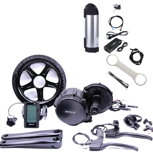 Bafang 36v 500w Mid Drive Motor Ebike Electric Bicycle Conversation Kits E bike Conversion Kit With Battery
