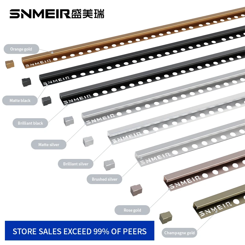 wholesale toco tile accessories stainless steel tile trim prolink metal tile trim
