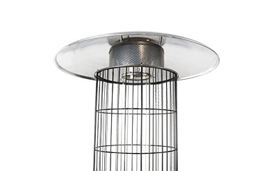Good quality high open tank CE certificate  Round  glass tube gas patio heater use in outdoor