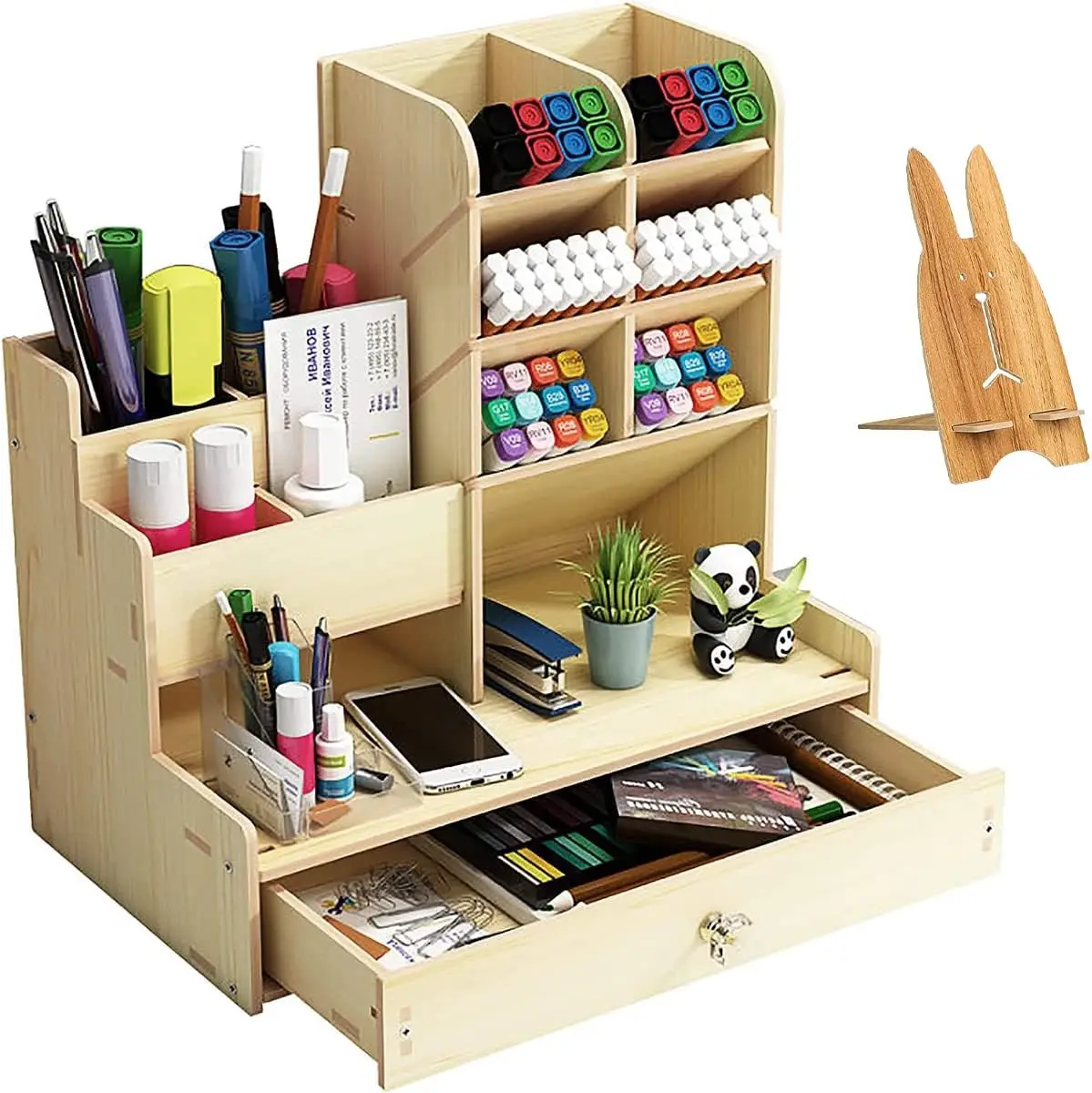 nordic portable wood desk organizer Ideal for office and home