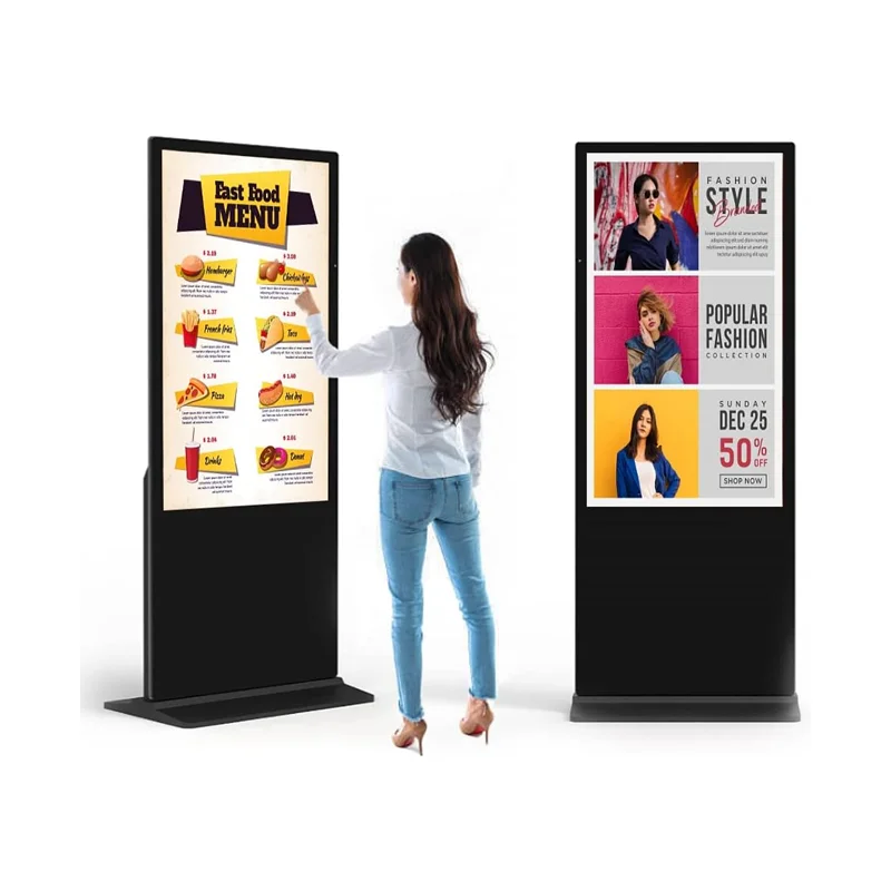 43 50 55inch Smart Kiosk Lcd Advertising Display Interactive Digital Signage Floor Standing Touch Screen Advertising Kiosk