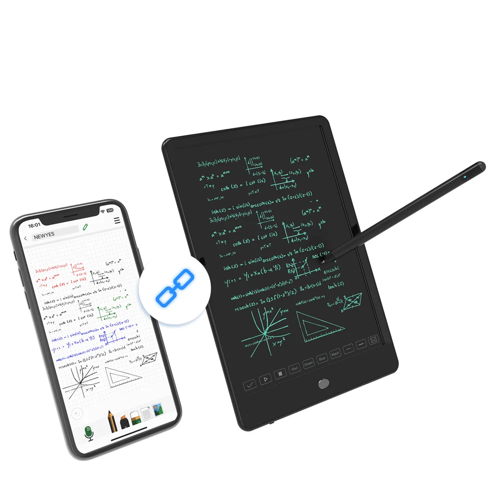 Newyes Smart Digital Writng Pen Notebook 10 Inch Handwriting Pad Dot Matrix Digital Tablet BT Connect Sync Writing Board