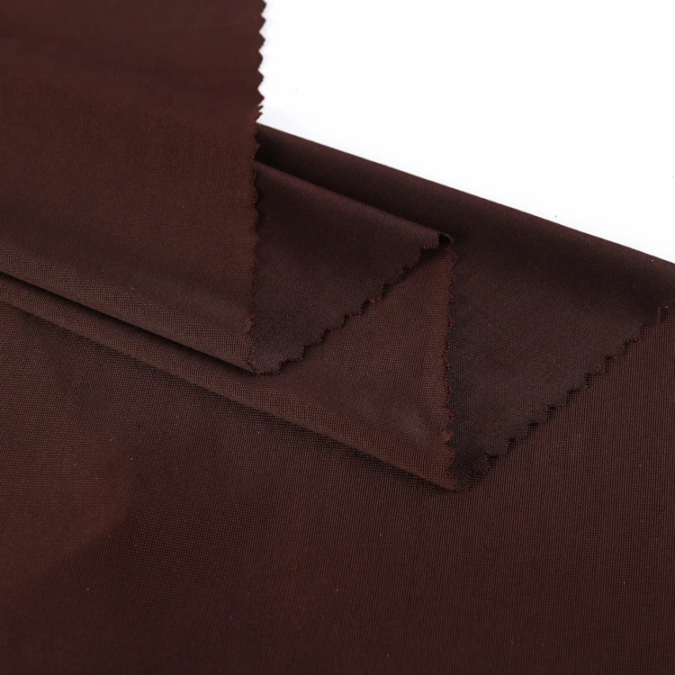 popular 118D FDY clothing fabric spandex plain dyed designer knit fabrics suppliers in china
