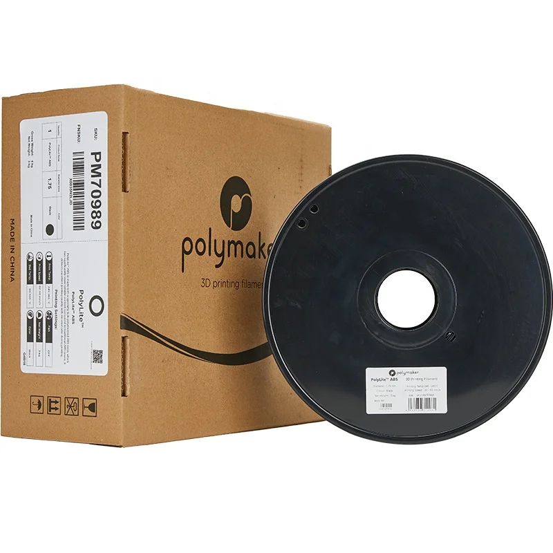 Competitive Price Custom 3kg / 1.75mm/ 2.85mm Polymaker PolyLite  3D Printing ABS Filament