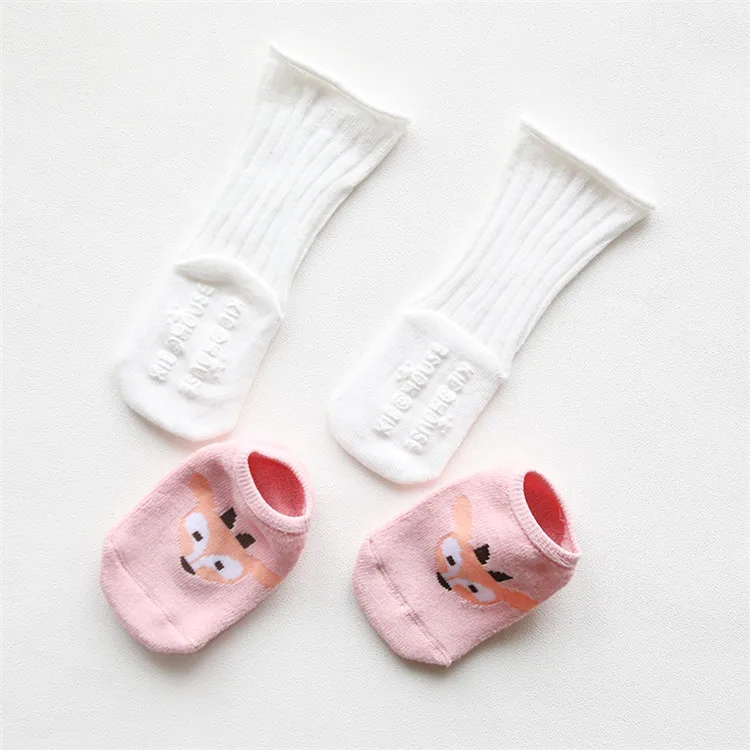 Wholesale Fox Rabit   Anti Slip Cartoon  Cotton Children  Kids Warm Winter  Baby Cartoon Socks Knee High