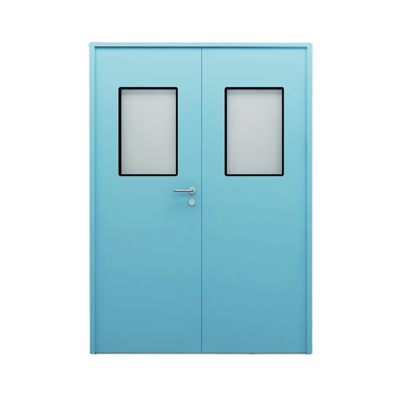 Gmp Modular Clean Room Steel Door Industrial Food Cleanroom Factory Push Door Hospital Lab Cleanroom Door