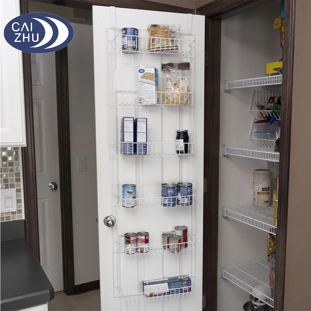 Wholesale Home Closet Organizer 6 Shelves Over the Door Pantry and Bathroom Organizer Spice Sundries Storage Racks