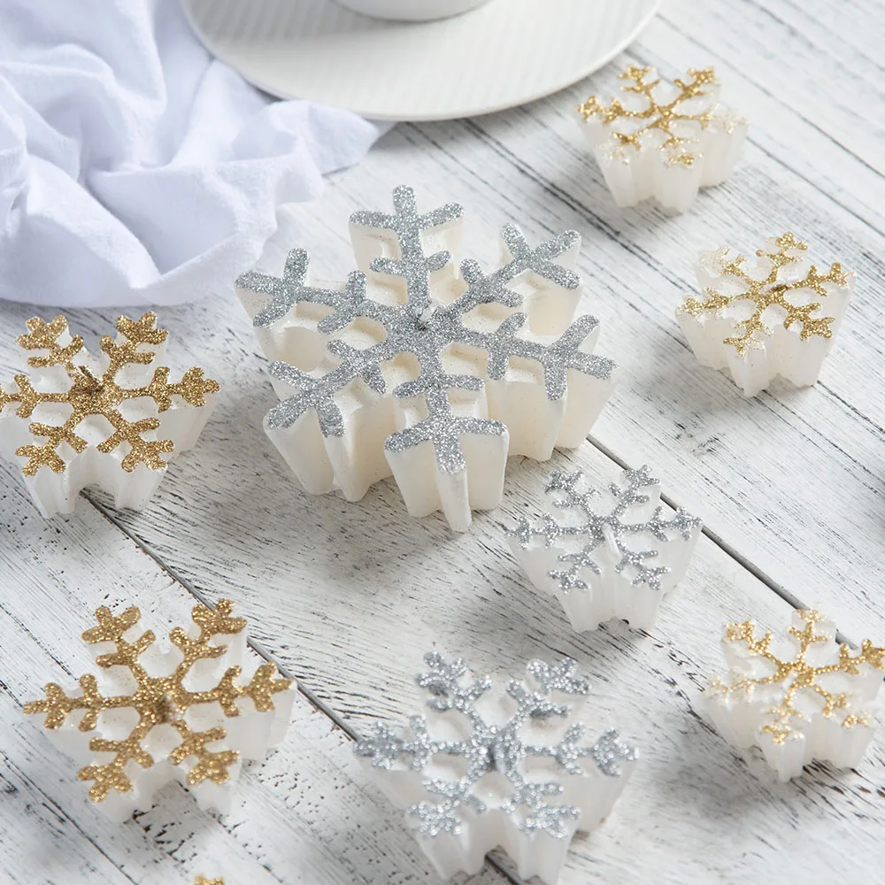 
Custom design handmade Christmas alabaster candle 