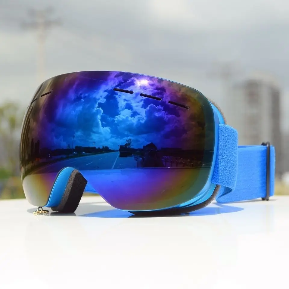 Hot Sale Manufacture Custom Wholesale Unisex Snowboard Googles Glasses Custom Logo Snow Ski Goggles