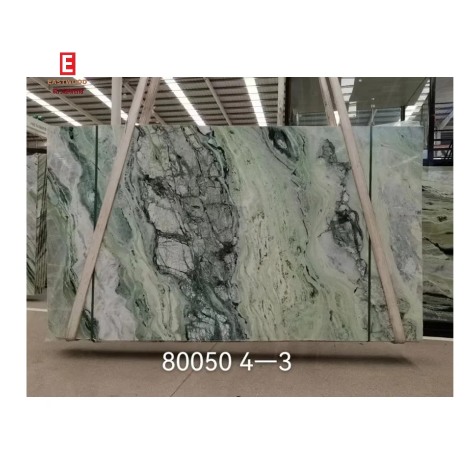 Classic Luxurious Natural Verde Stone Green Jade Onyx Marble Slabs For Home Decor