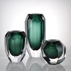 Handmade Nordic Style High Quality Hand Blown Colored Murano Glass Vase for Home Decor