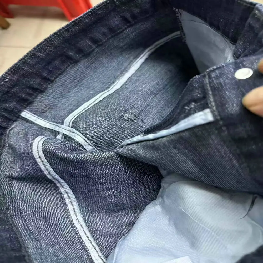 4.5 Dollar Model WQK018 Size 29-40 Wholesale Cotton Long Pants Plus Size Boyfriend Boys Skinny Cargo Custom Men Jeans Pants