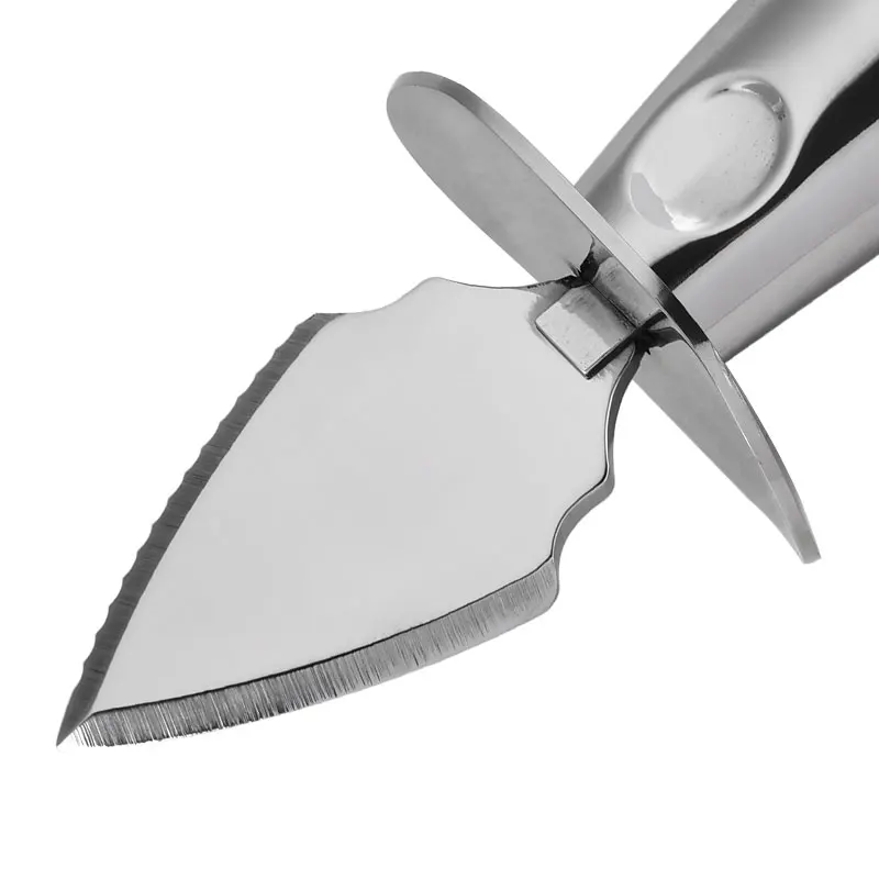 Customized 2.5' Oyster Shucking Scallop Knife Seafood Tool Open Shellfish Knife Stainless Hollow Handle kitchen small knife