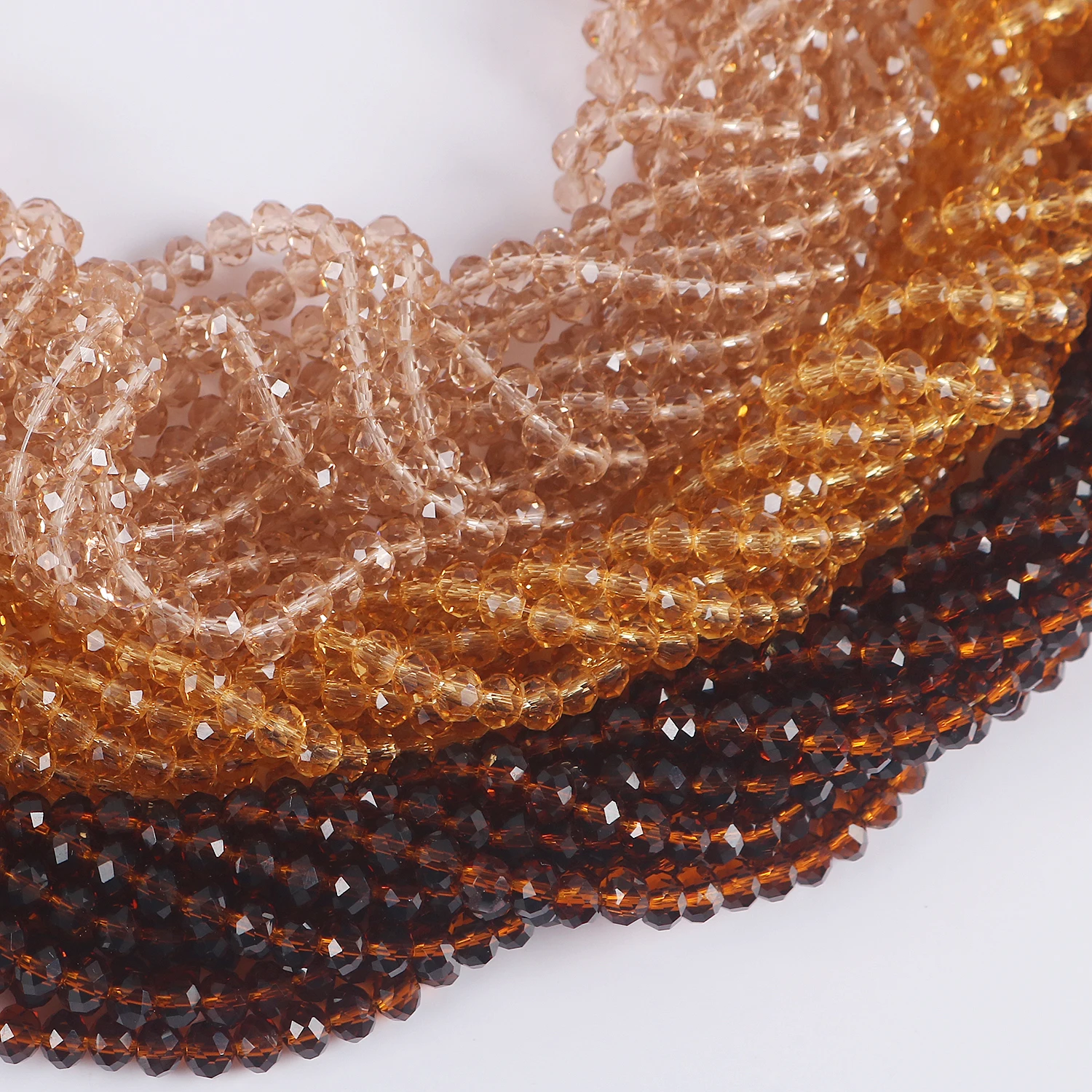 2mm 3mm 4mm 6mm 8mm Multi Color Rondelle Austria faceted Crystal Glass Beads Loose Spacer Round Beads For Jewelry Making
