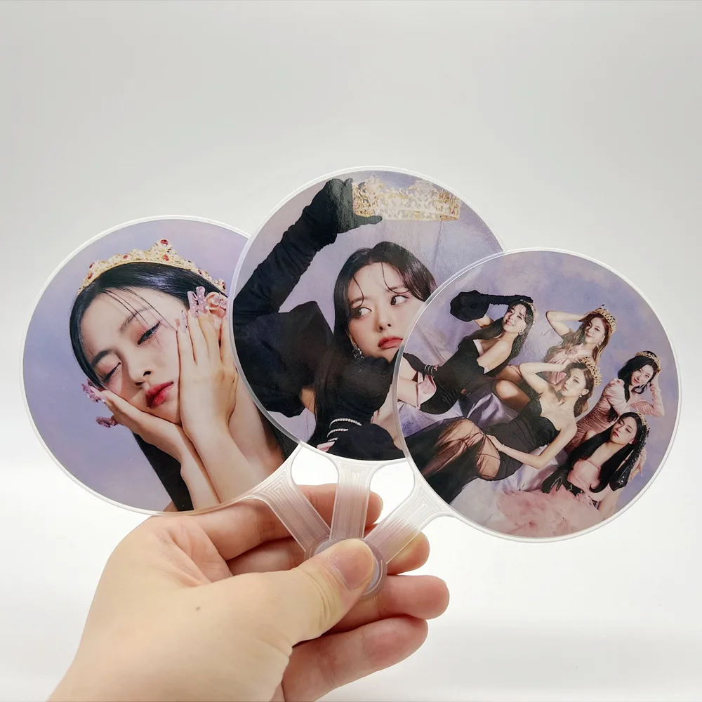 2024 новый пользовательский пластиковый прозрачный Kpop мини-Веер милый ручной вентилятор мини-вентилятор kpop мини-пикет