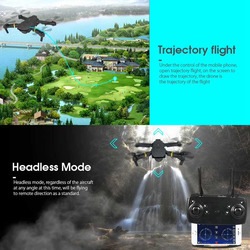 Hot Selling Cheap Price E58 Altitude Hold Foldable Drone with HD WiFi Camera Remote Control Small Mini RC Drone