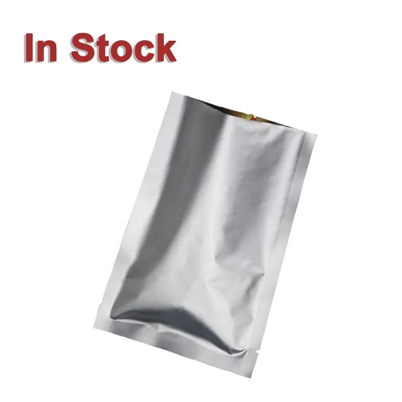 In Stock and Custom Best Barrier Silver Aluminum Foil Vacuum Packaging Bag for Long Term Food Storage