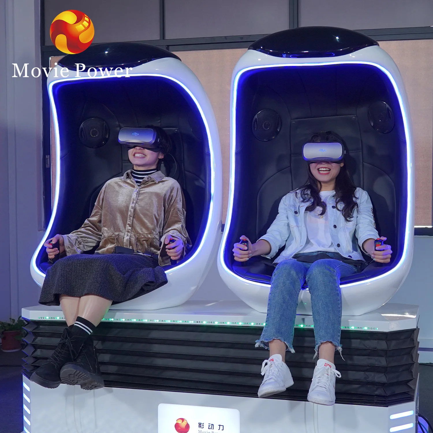 Amusement Park Virtual Reality 9D Egg VR Cinema Arcade VR Game Machine With VR Glasses For Mall