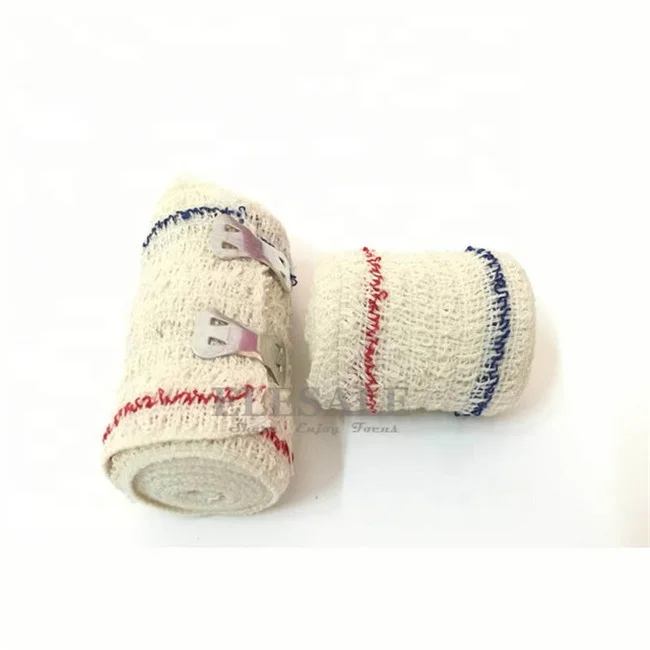 Factory Direct Sale Medical 100% Cotton Elastic Crepe Bandage For Wound Care Dressing