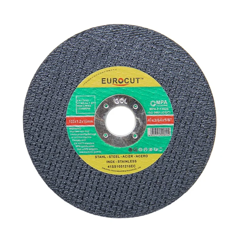 Eurocut high performance 4 inch abrasive cutting disc iron safety