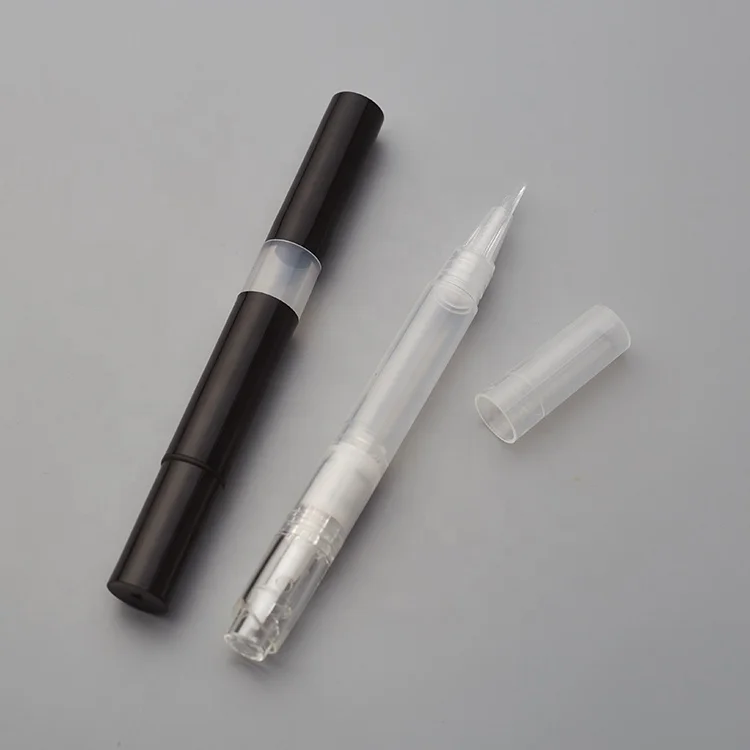 Luxury cosmetic packaging for lip stain nail polish brush applicator