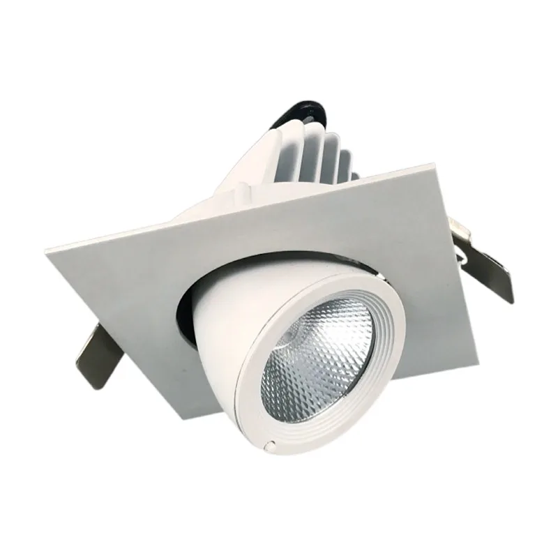 40 Вт прямоугольный внутренний ресторанный Двойной линейный точечный встраиваемый модульный Cob потолочный Точечный светильник светодиодный светильник с решеткой